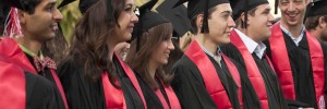 Stanford Graduates in caps and gowns