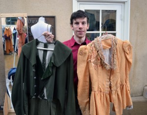 Shopper at costume sale