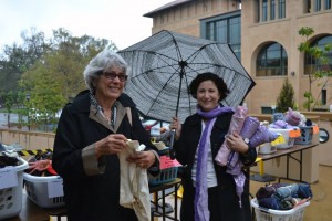 Jacqui Worden and Bita Nouriani were among the shoppers at the costume shop sale.
