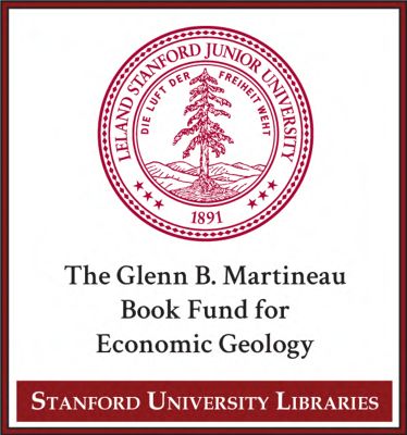 The Glenn B. Martineau Book Fund for Economic Geology