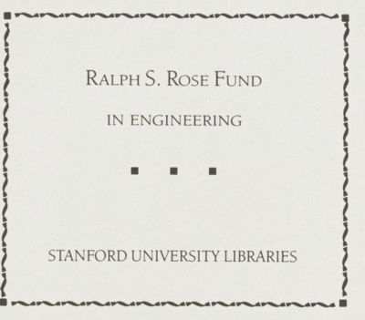 Ralph S. Rose Fund in Engineering