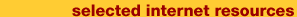 Selected Internet Resources